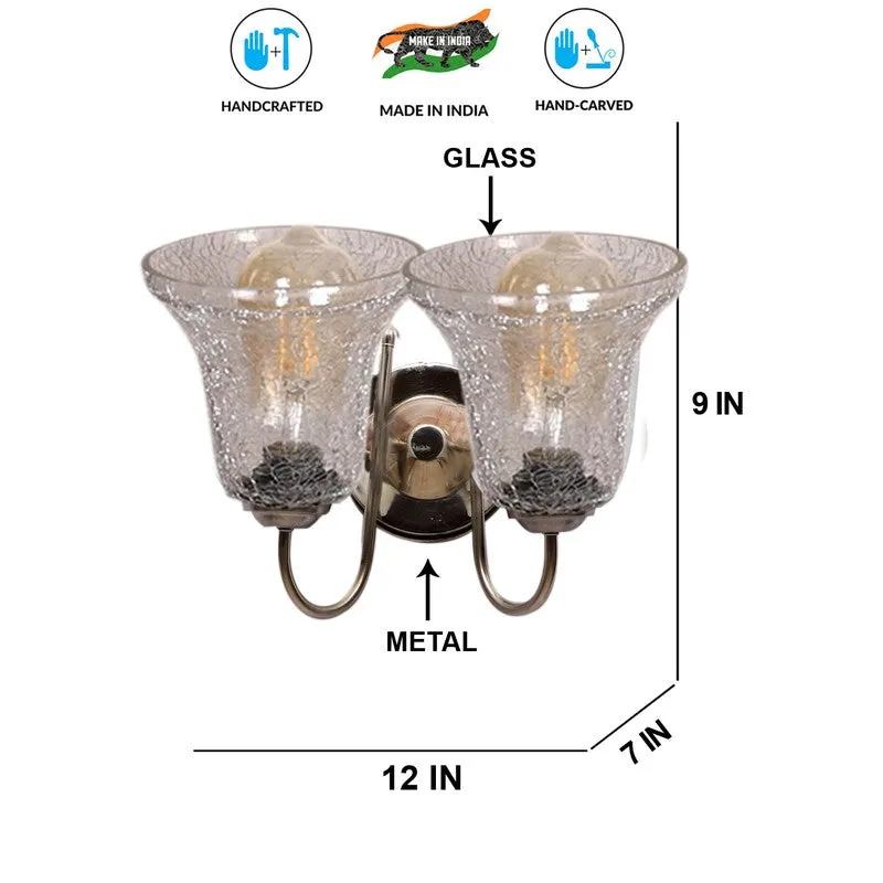 Lucent Glow Dual Shade Glass Wall Lamp media 11
