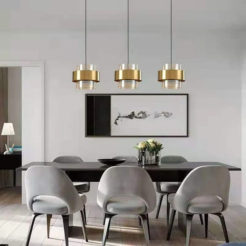 Golden Capsule Glass Ceiling Lamp media 7