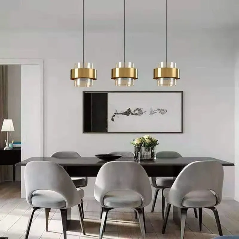 Golden Capsule Glass Ceiling Lamp media 7
