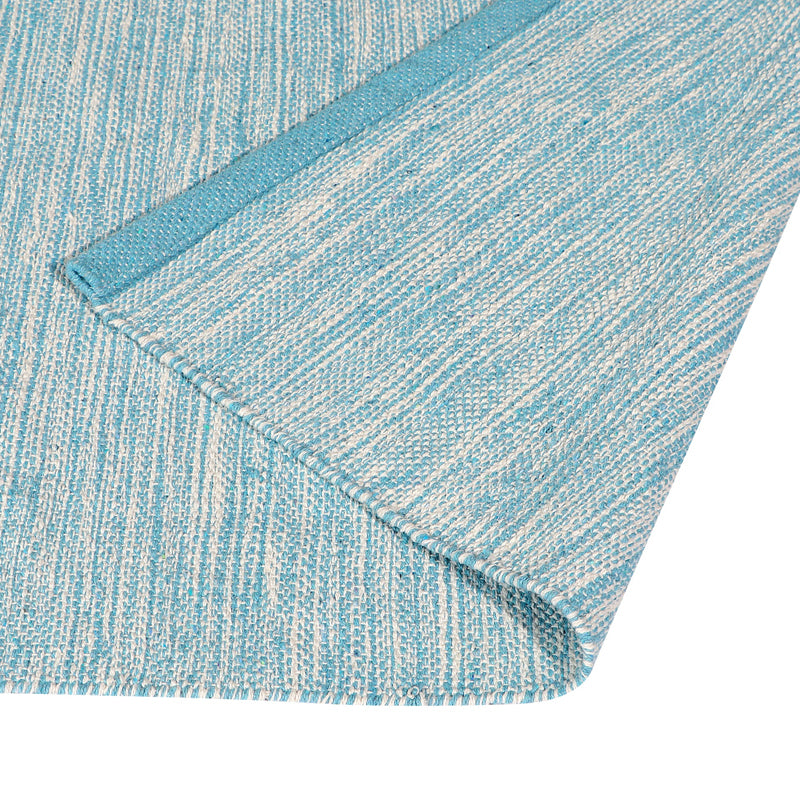Artivine Cotton Runner Rug - Sky Blue media 4