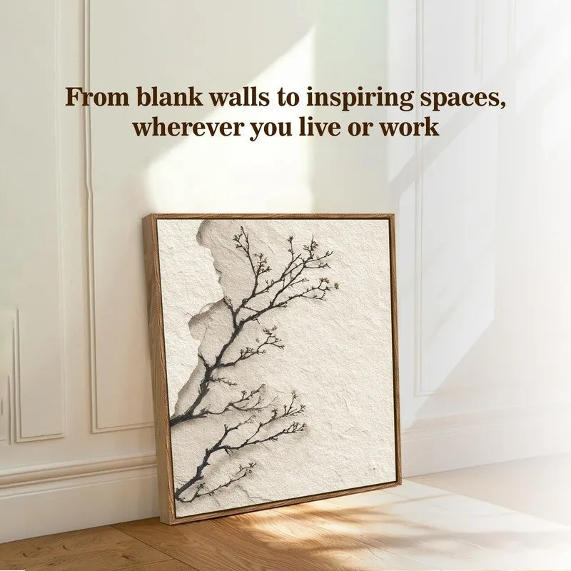 Rooted Harmony Canvas Wall Art With Frame media 6