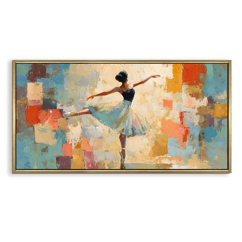 Poised Calm Canvas Wall Painting With Frame media 3