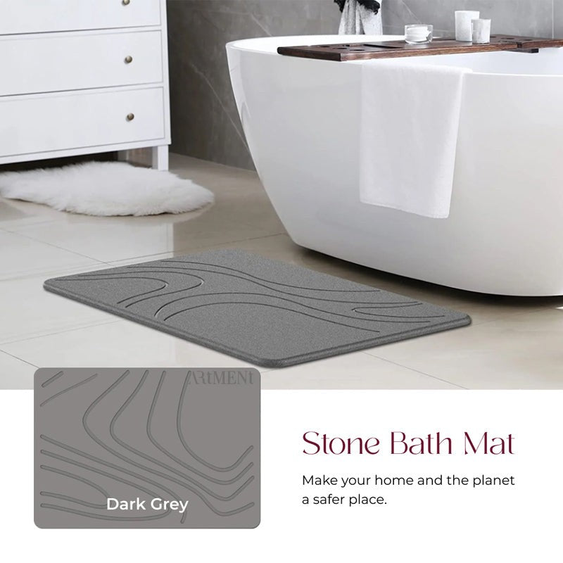 Stone Flow Diatomaceous Earth Bath Mat media 4