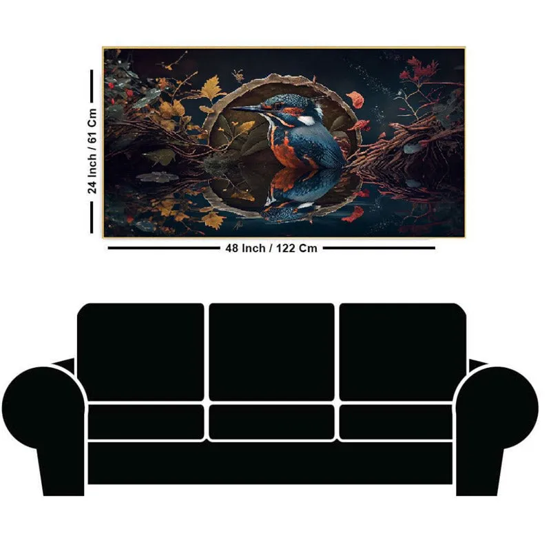 Kingfisher Chorus Canvas Wall Painting media 3