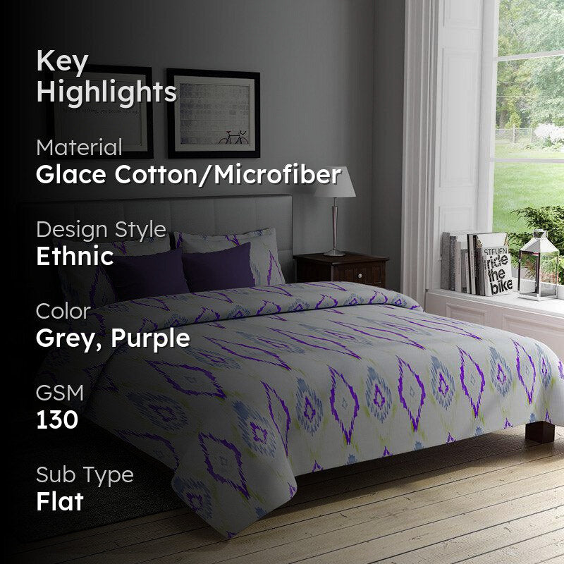 Gimita Printed Microfiber Bedsheet Old - 130 GSM media 2