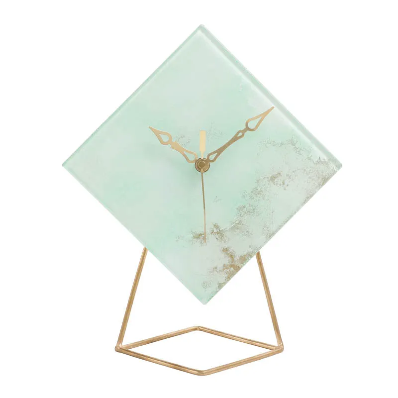 Austen Glass Embossed Table Clock media 3