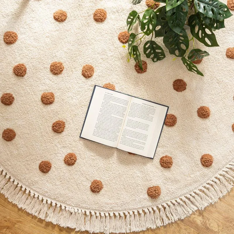 Iliyos Tufted Round Cotton Rug media 5