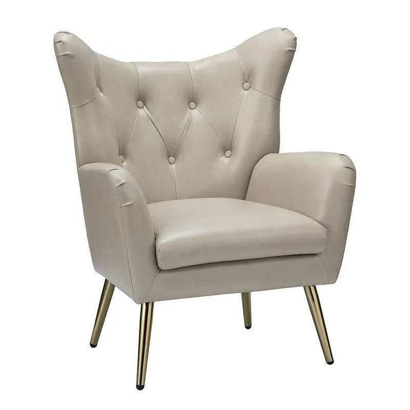 Urban Neem Wood Lounge Chair - Beige media 3