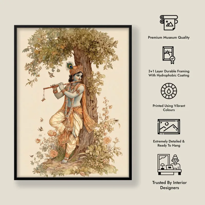 Sri Krishna Murlidhar Divine Archival Paper Wall Art media 8