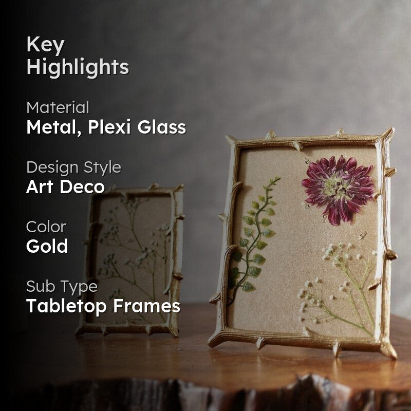 Foliyage Table Photo Frame - Set Of Two media 2