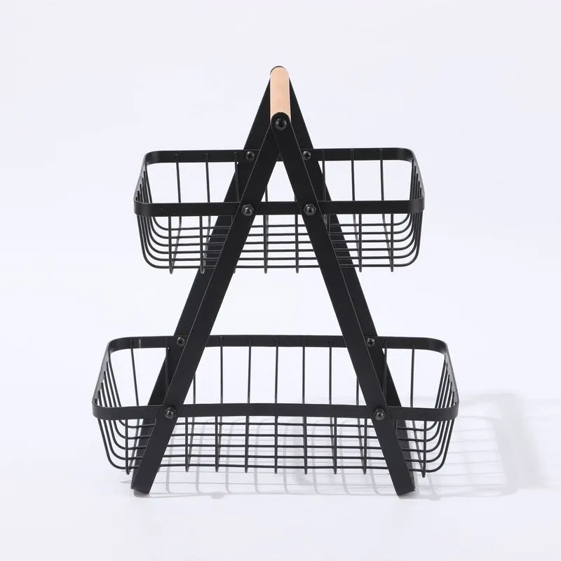 Harvest Nest Metal Fruit Basket - Black media 5
