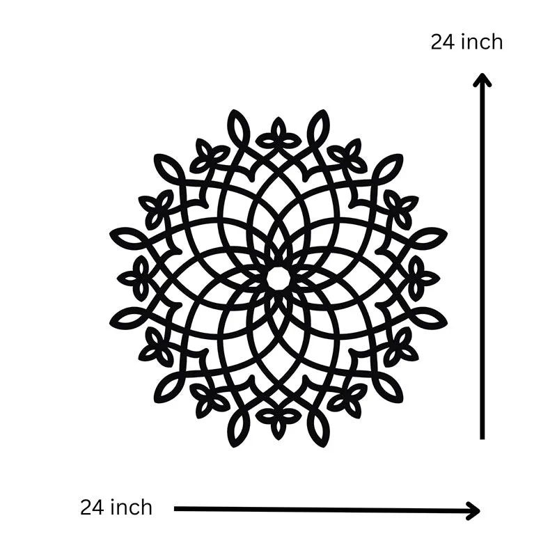 Nara Mandala Black Iron Wall Accent media 6
