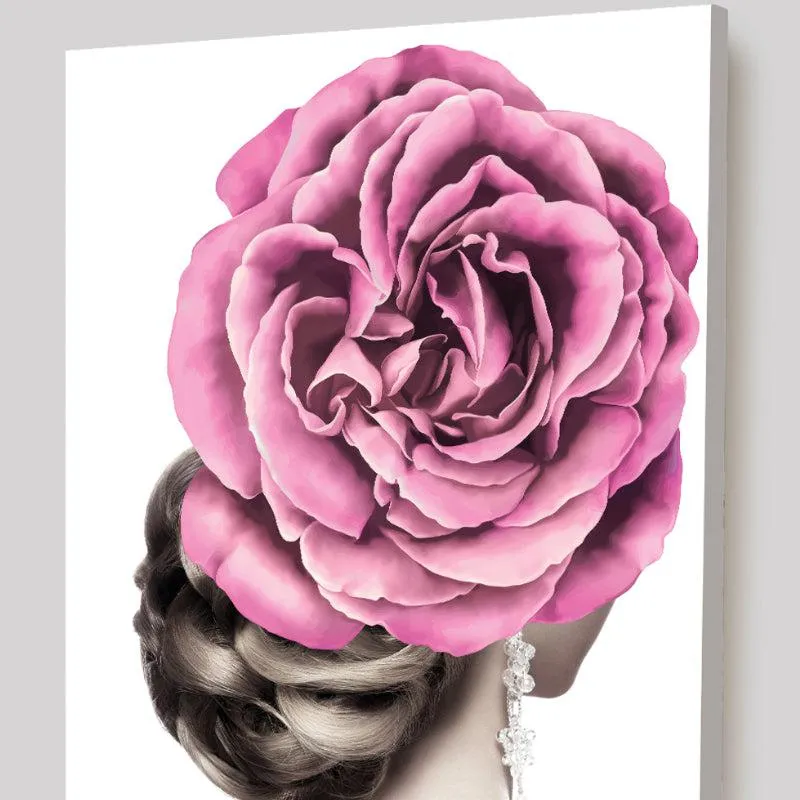 Pink Rosa Canvas Wall Painting media 2