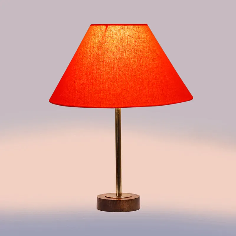 Cotin II Rodin Wooden Table Lamp - Orange,Gold,Brown media 5