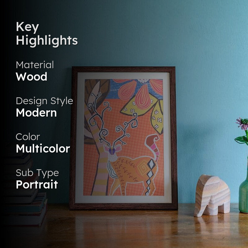 Trinova Deer Wooden Wall Art media 2