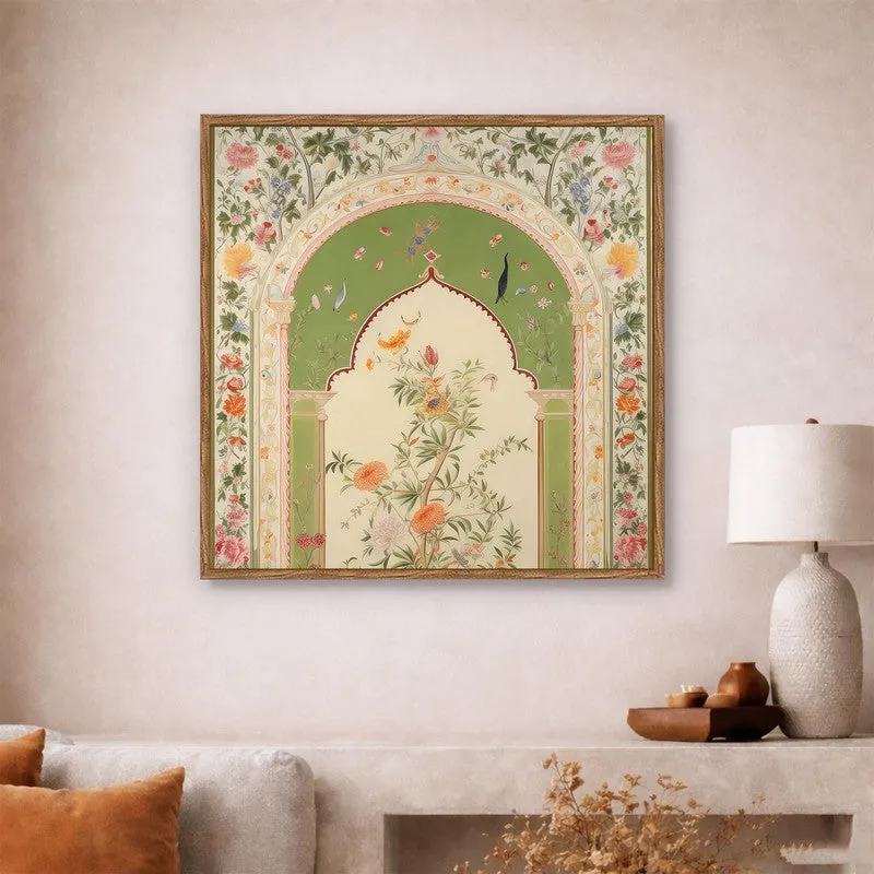 Cultural Curve Canvas Wall Art With Frame media 3