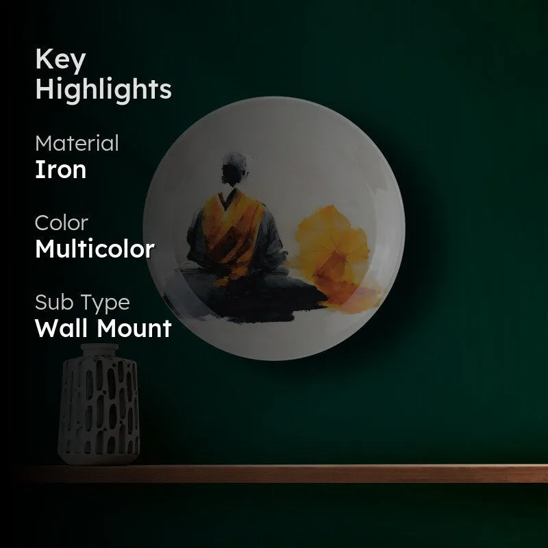 Meditation Mantra Wall Plate media 2