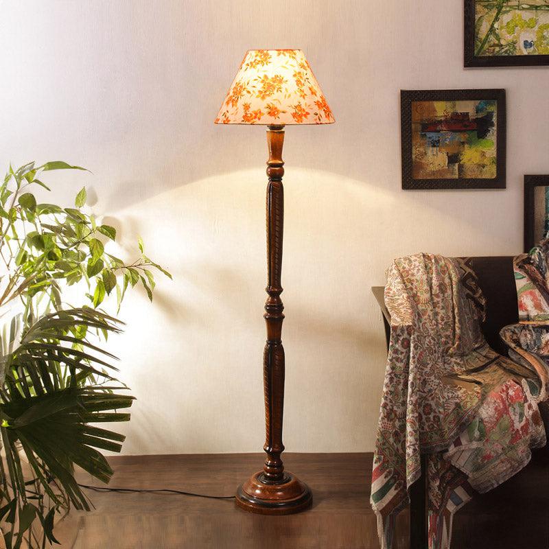 Ibis Hima Vintage Wooden Floor Lamp