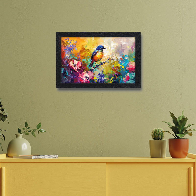 Painted Birdie Wall Painting