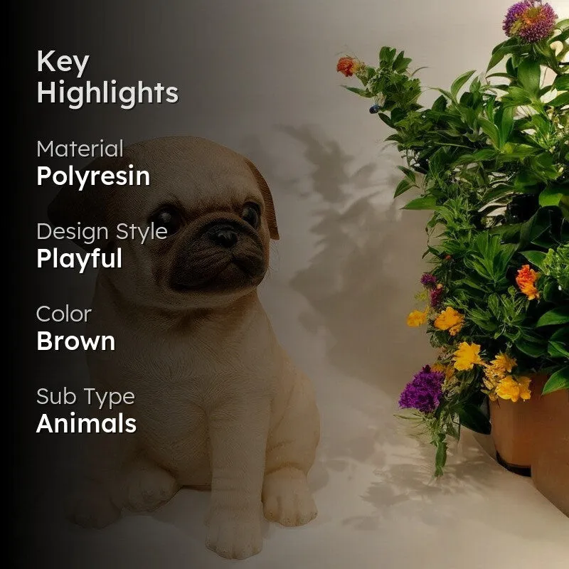 Cutie Pug Showpiece media 2