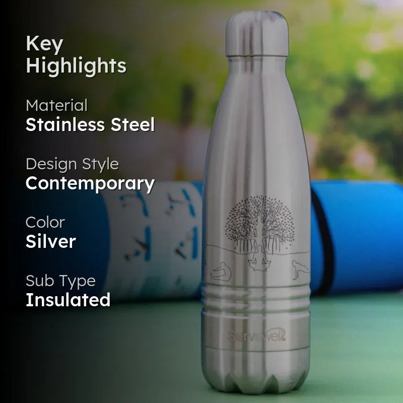 Zen Sip Hot & Cold Thermos Bottle (Steel) - 500 mL media 2