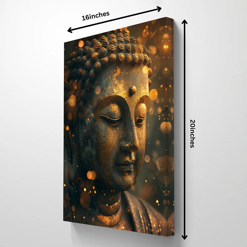 Buddha's Aura Canvas Wall Painting media 7
