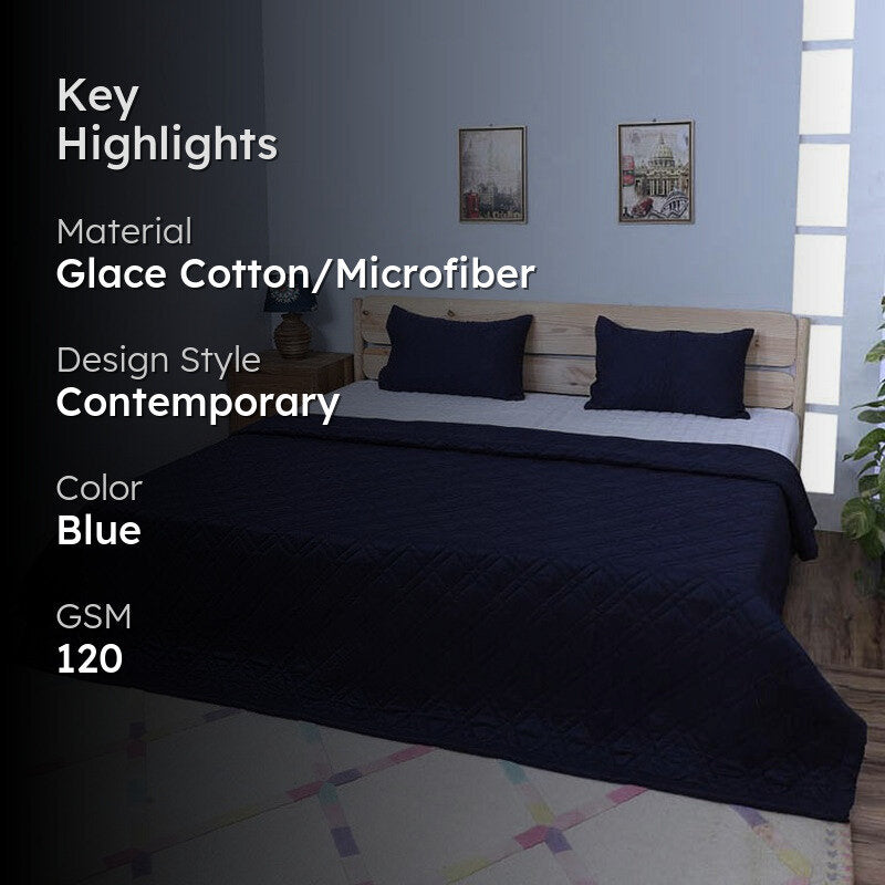 Starsia Microfiber Bedcover - Blue media 2