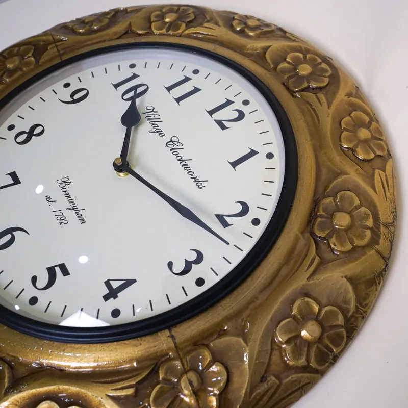 Echelon Hand-Painted Wood Wall Clock media 3