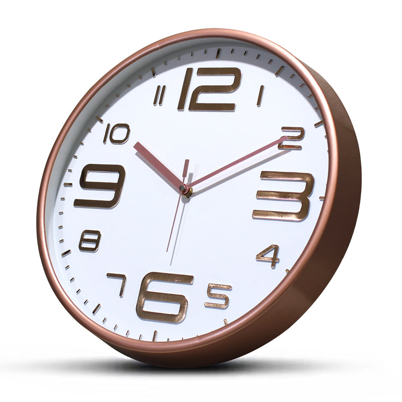 Cadence Analog Wall Clock - Copper, White media 5