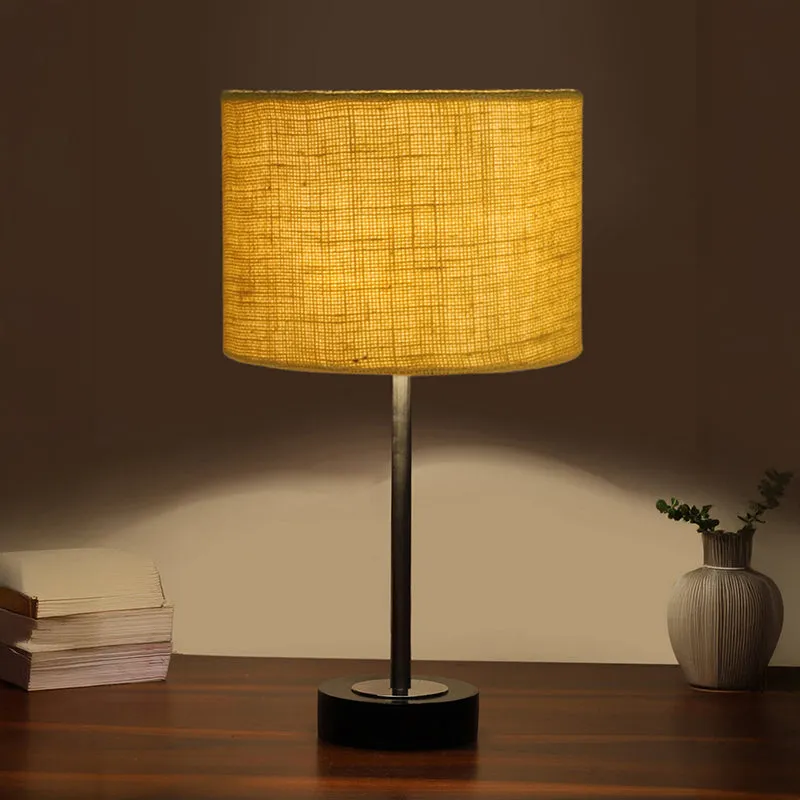 Sienna I Rodin Wooden Table Lamp - Yellow,Silver,Black media 1