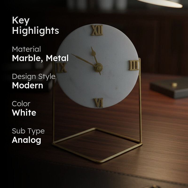 Aydah Handcrafted Table Clock media 2