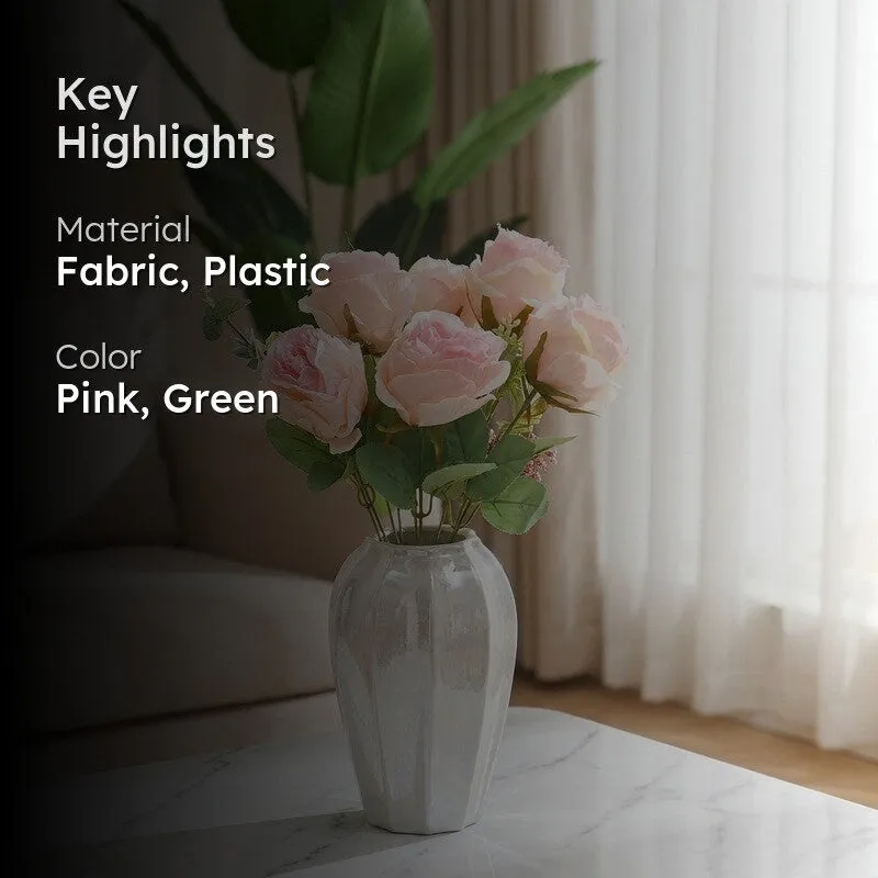 Autumn Rose Artificial Flowers - Light Pink media 2