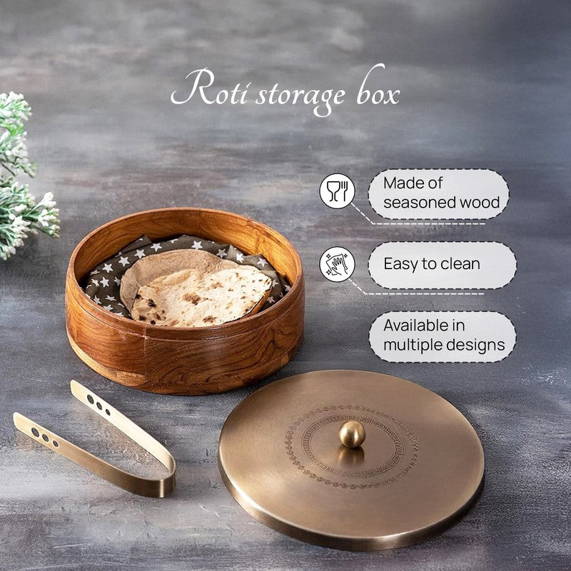 Acacia Roti Box - Gold media 4