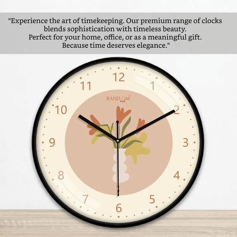 Bloom Round Analog Wall Clock - Beige media 6