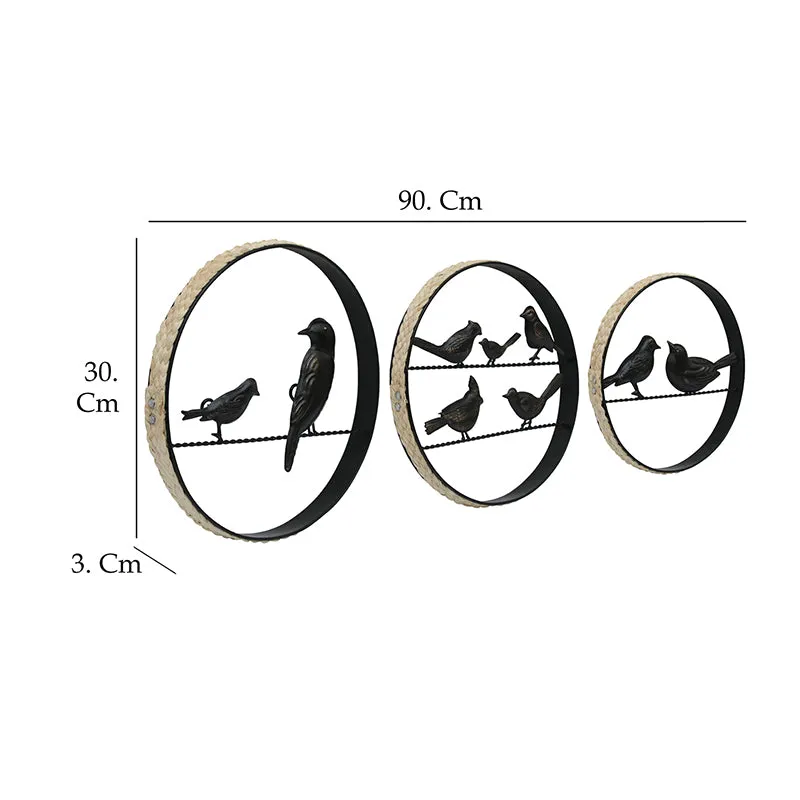 Avian Flock Cane & Metal Wall Accent - Set Of Three media 4