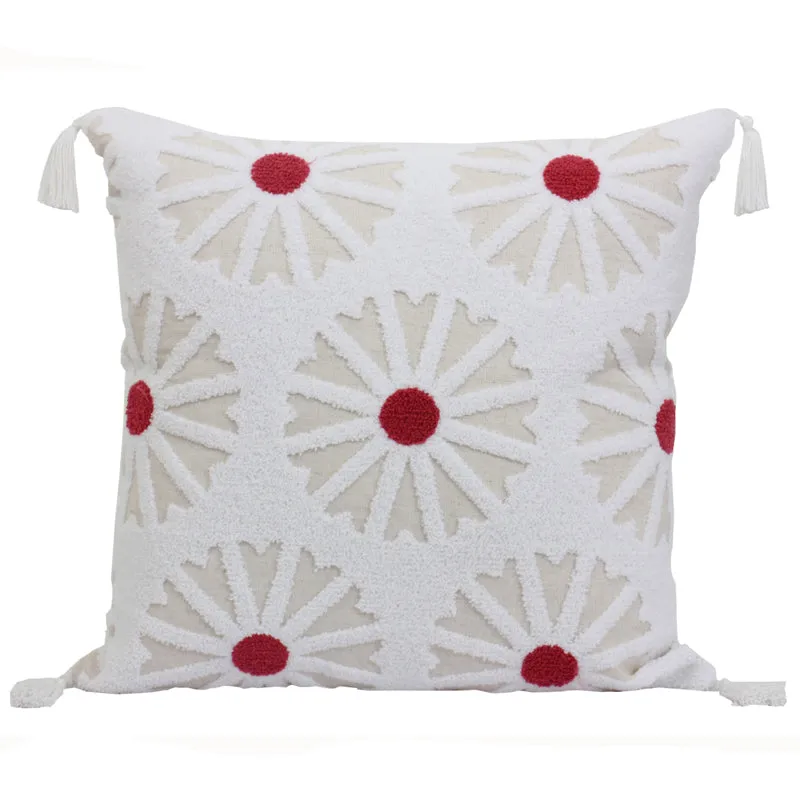 Venice Light Embroidered Cotton Cushion Cover - Set Of Two media 4