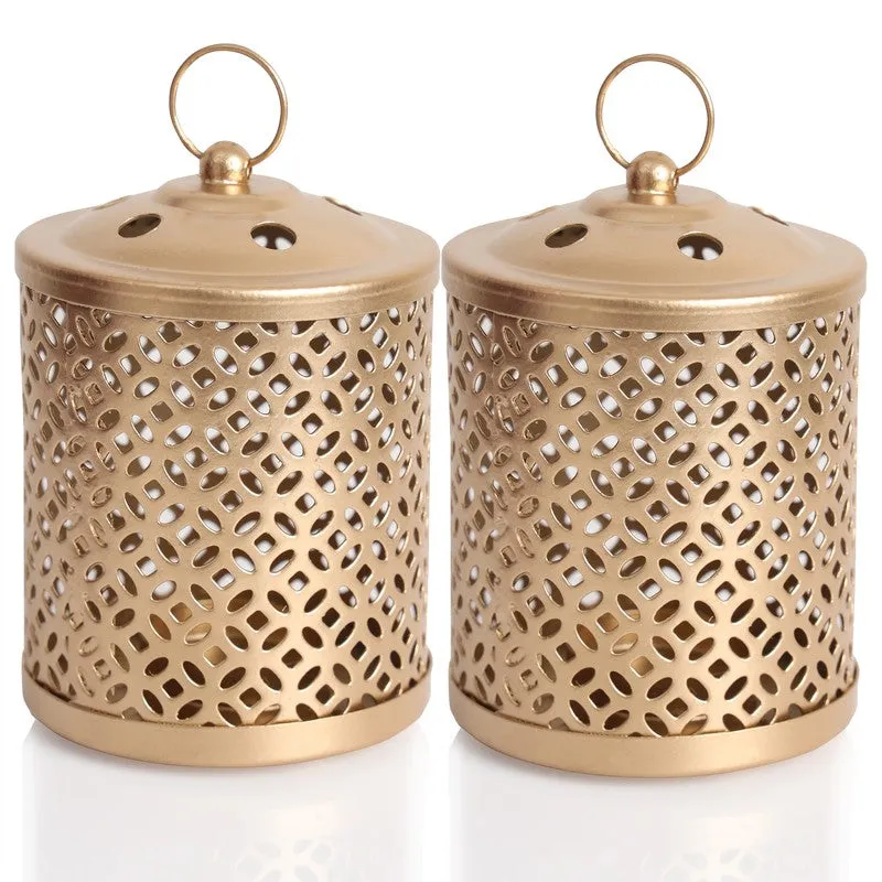 Lattice Tealight Candle Holder - Set Of Two media 4