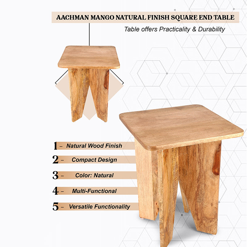 Timber Rest Mango Wood Side Table media 4