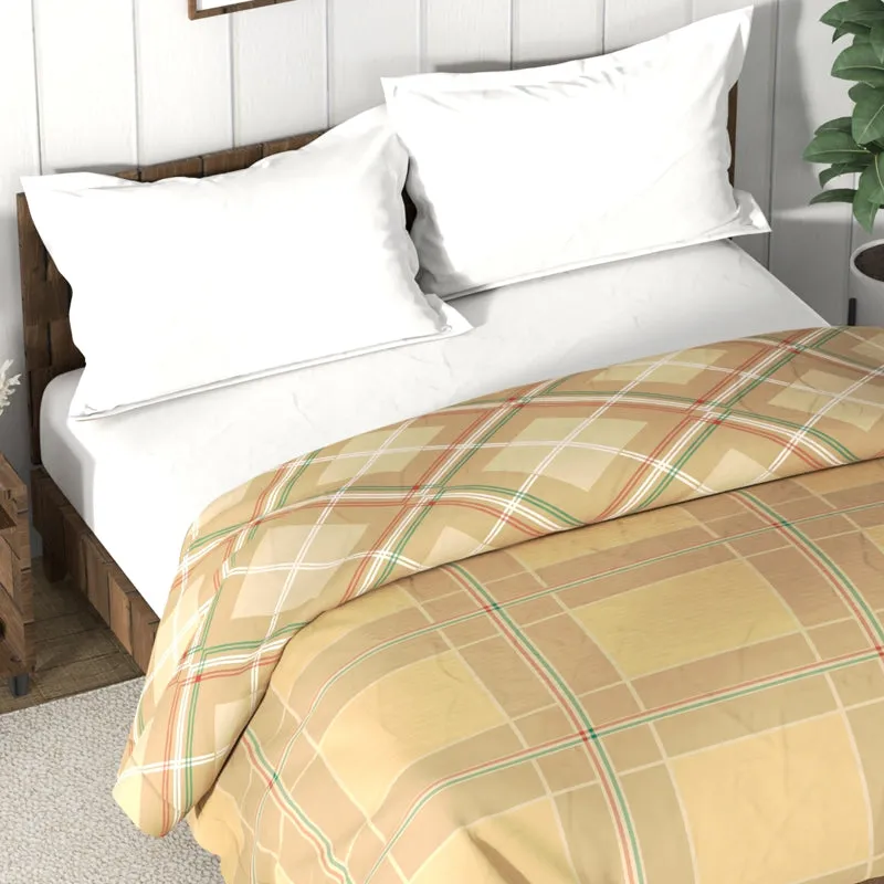 Nautica Plaid Reversible Comforter (Sand) - 130 GSM media 4