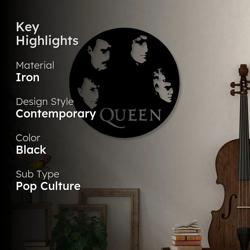 Queen Rock Black Iron Wall Accent media 2