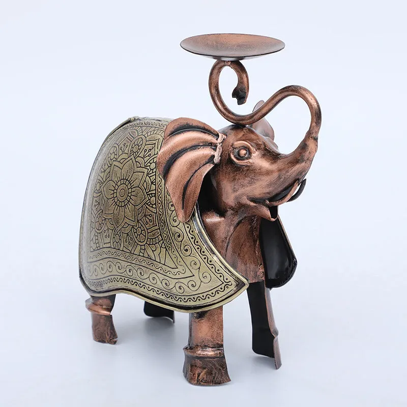 Elephant Salute Tea Light Holder media 1