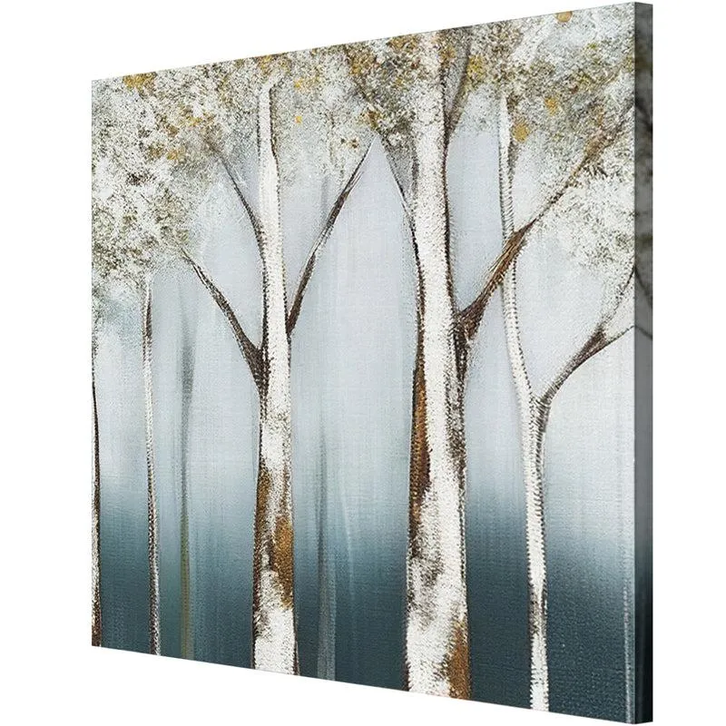 Snowy Woods Wall Painting media 5