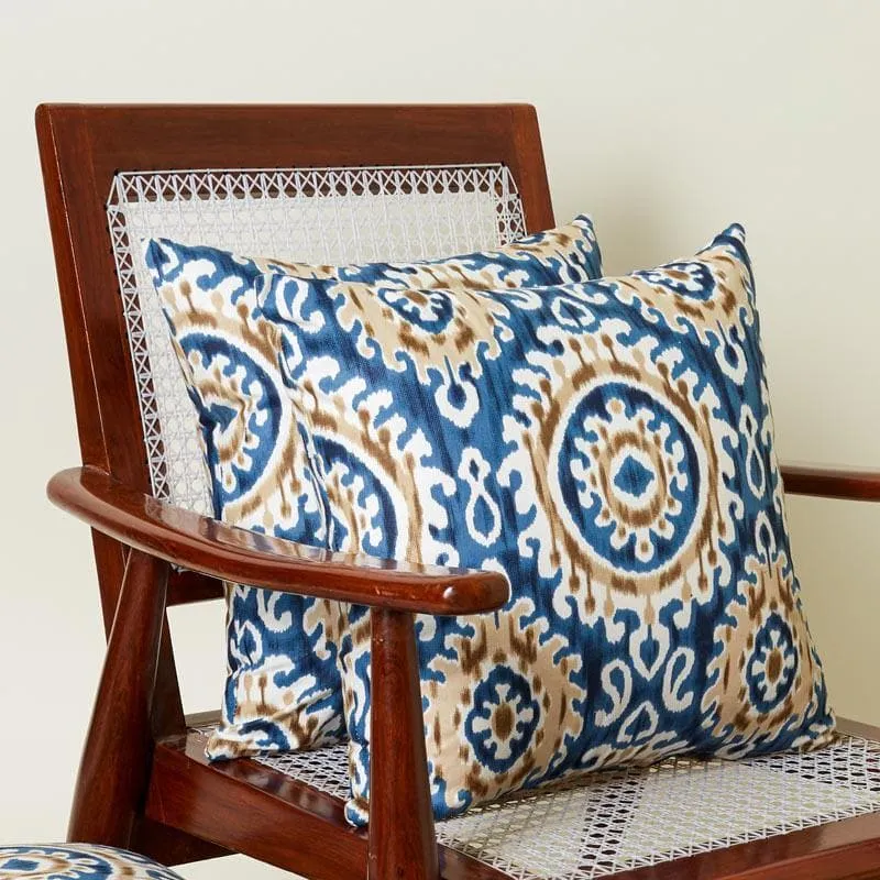 Mriksha Cushion Cover (Blue) - Set Of Two media 1