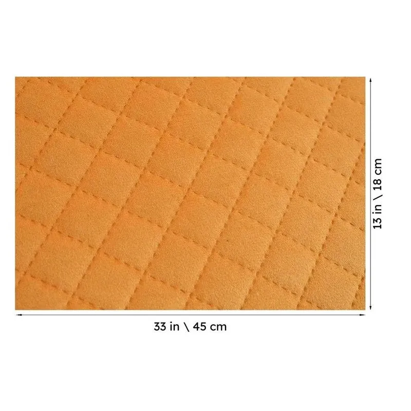 Osric Velvet Quilted Placemat (Yellow) - Set Of Six media 8