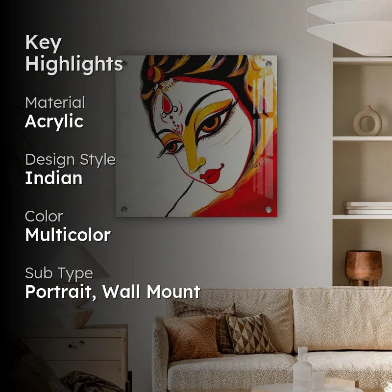 Divine Devi Eyes Acrylic Wall Art media 2