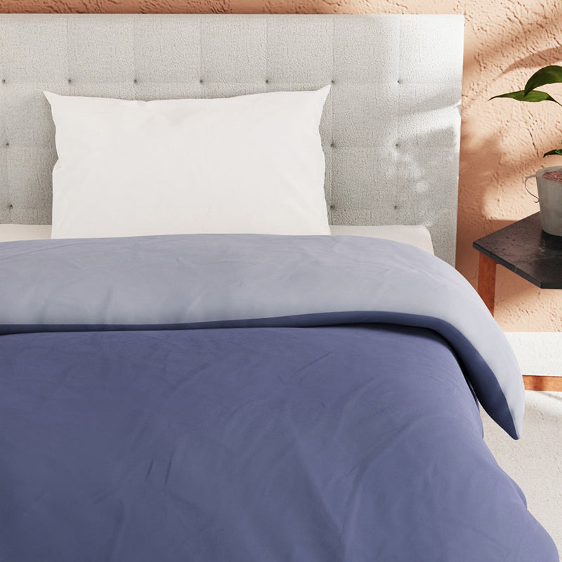 Mortimer Reversible Solid Comforter (Purple) - 150 GSM media 4
