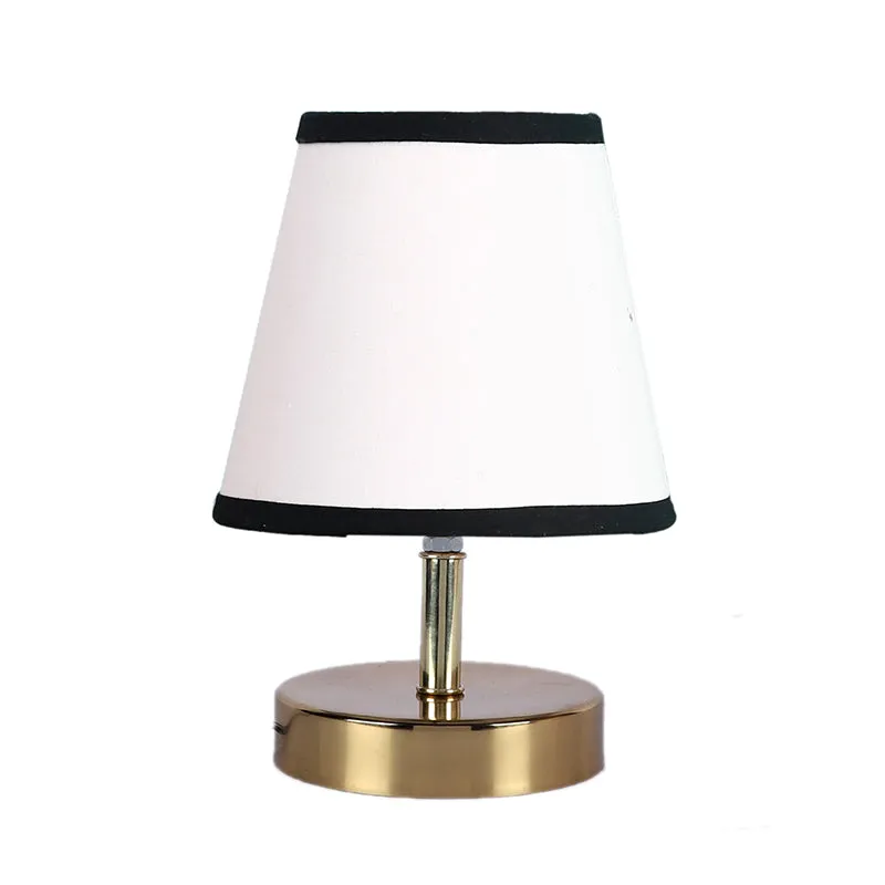 Alba Fabric Table Lamp - White,Gold,Black media 3