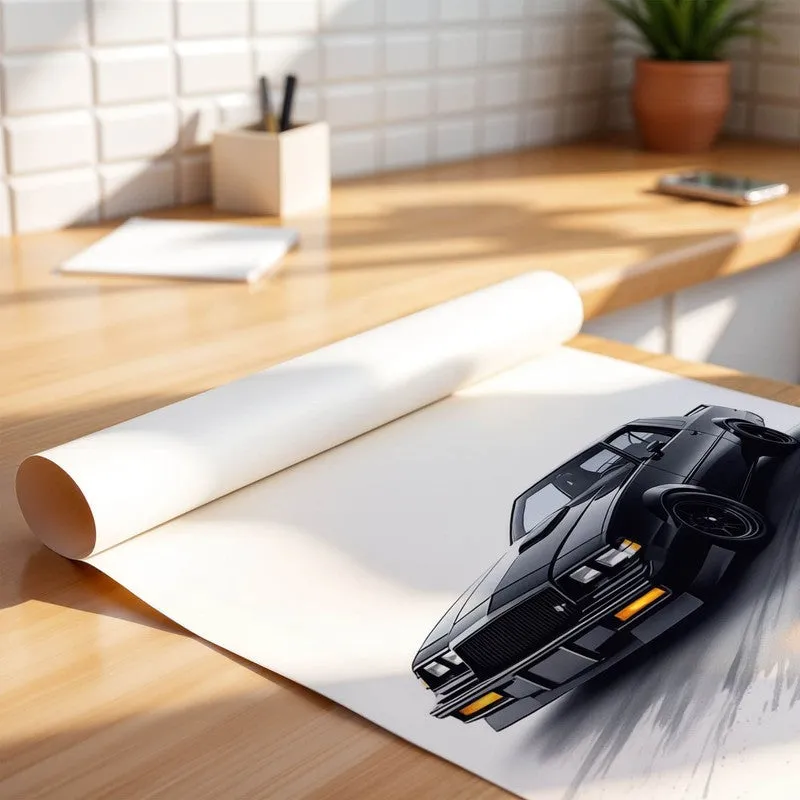 Midnight Racer I Wall Poster - Black media 4
