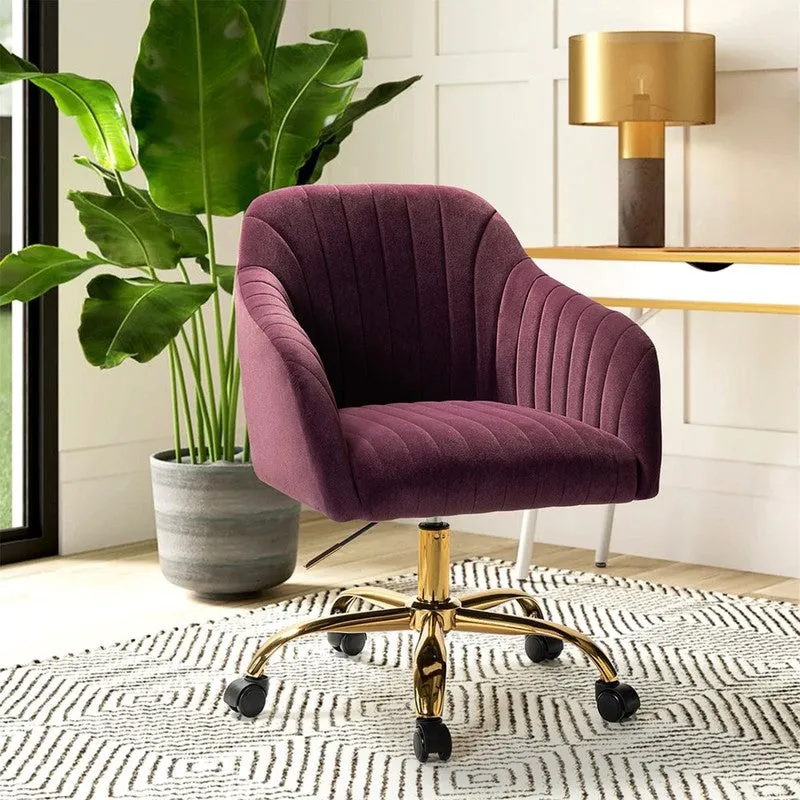 Seaton Metal Office Chair  -  Purple media 1