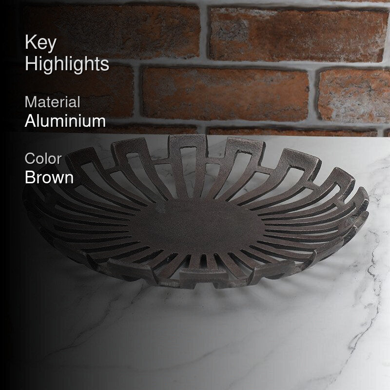 Ajra Flora Serving Tray - Brown media 2